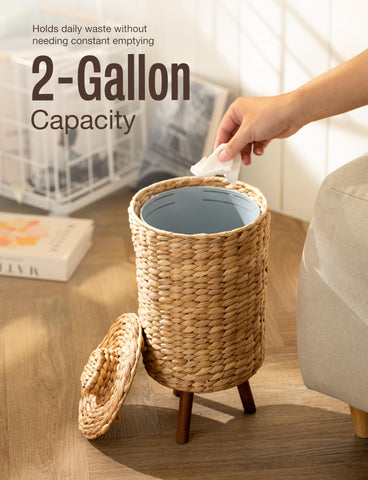 Tidita bathroom trash can blending decorative style with practical use