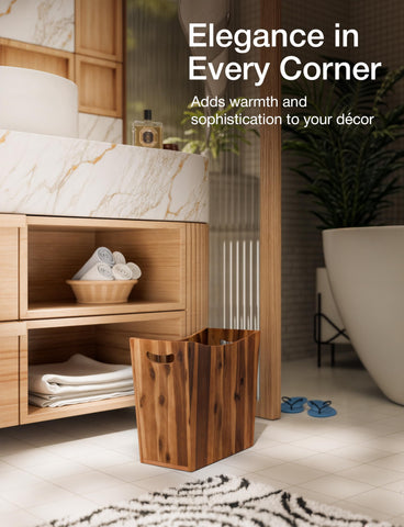Tidita spa-ready decor bin blends with bathrooms, bedrooms, and kitchens.