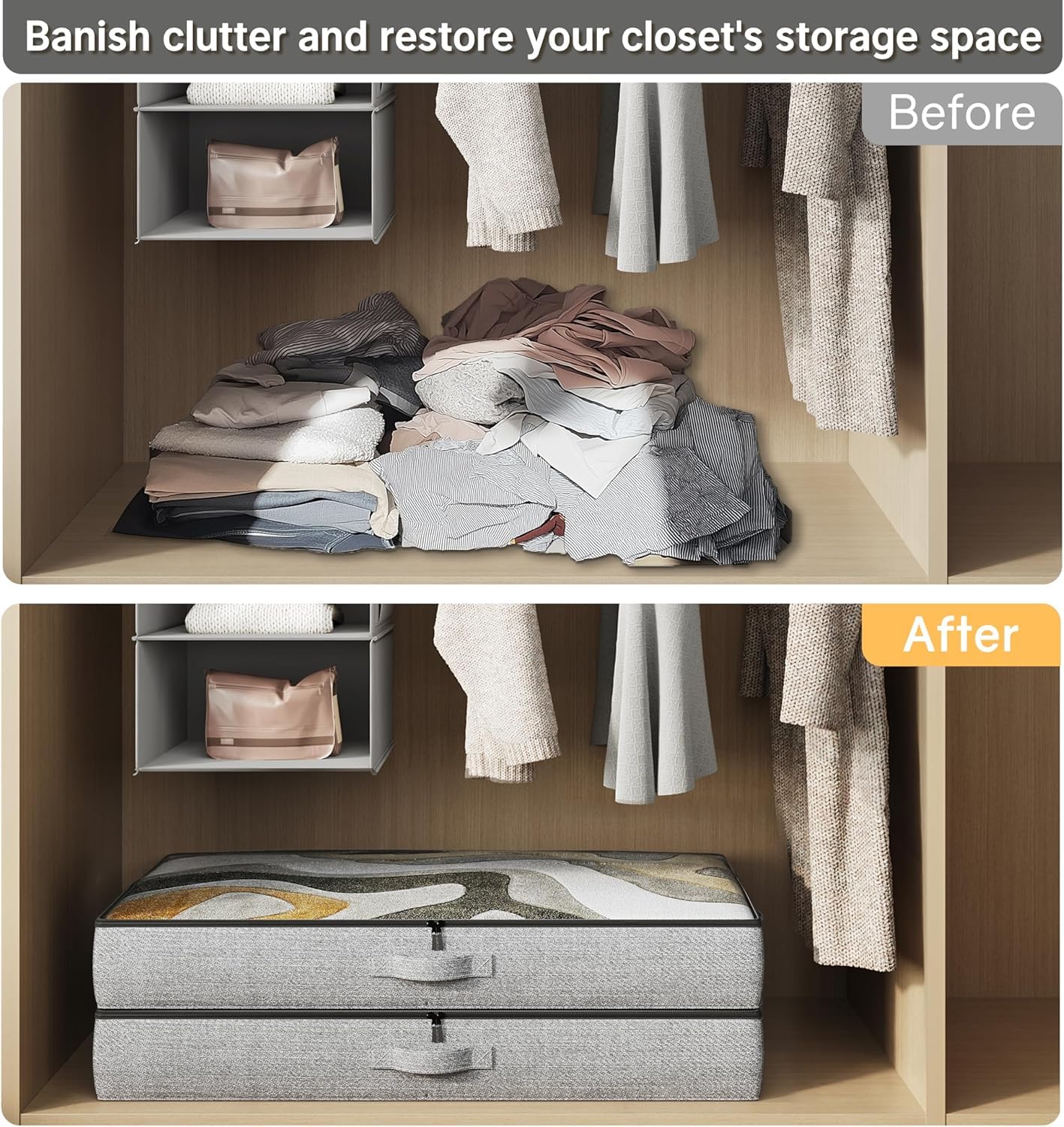 TidyCorner durable linen fabric bin built to hold bulky items reliably.