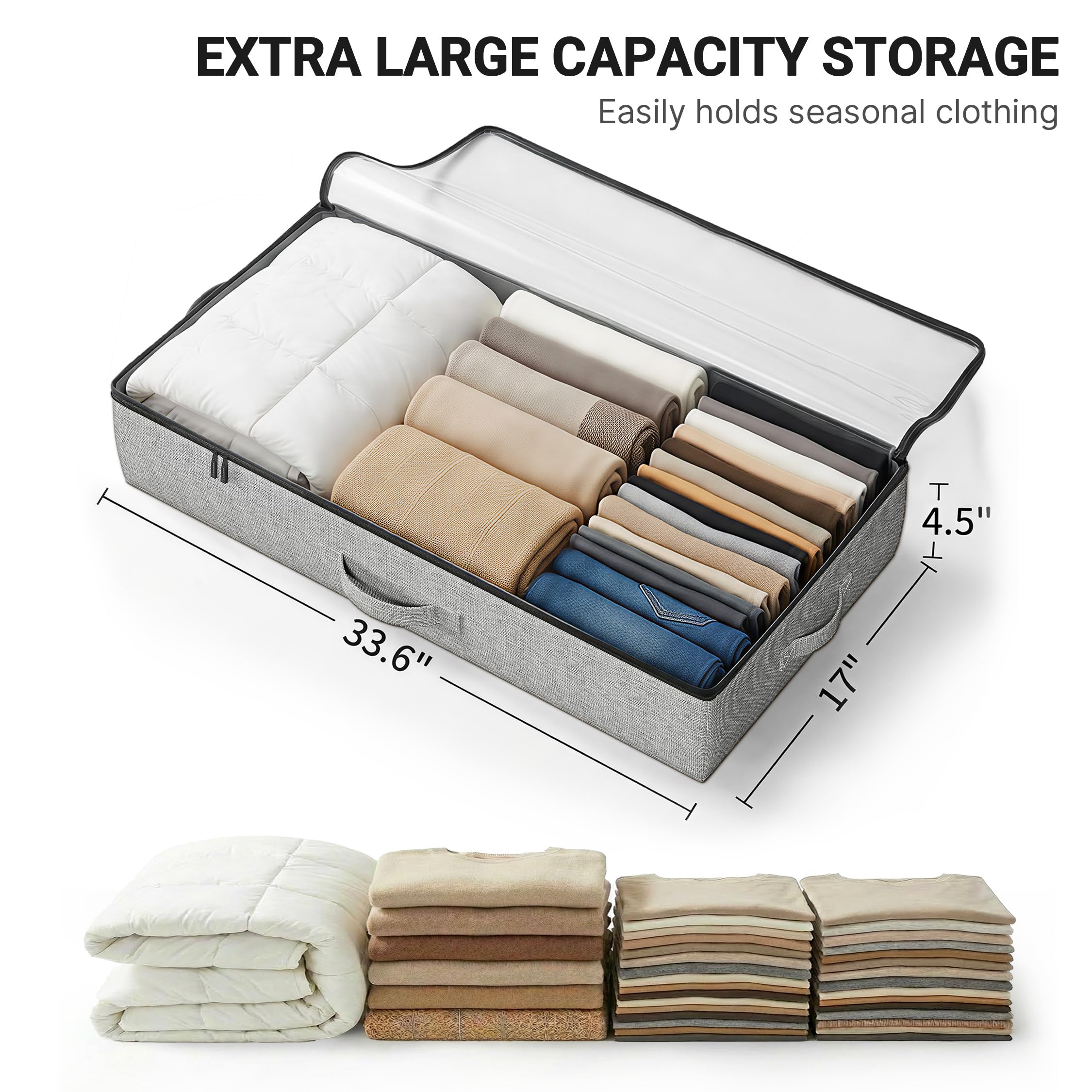 TidyCorner collapsible under-bed storage bin designed to save space.