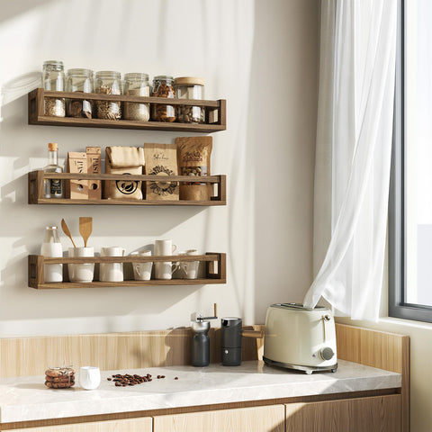 TidyCorner versatile installation options fit shelves in any room