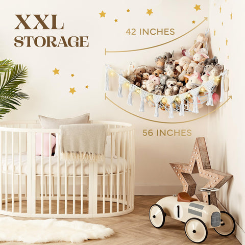 TIDYTEDS delicate star lights and decals create a cozy wall accent.