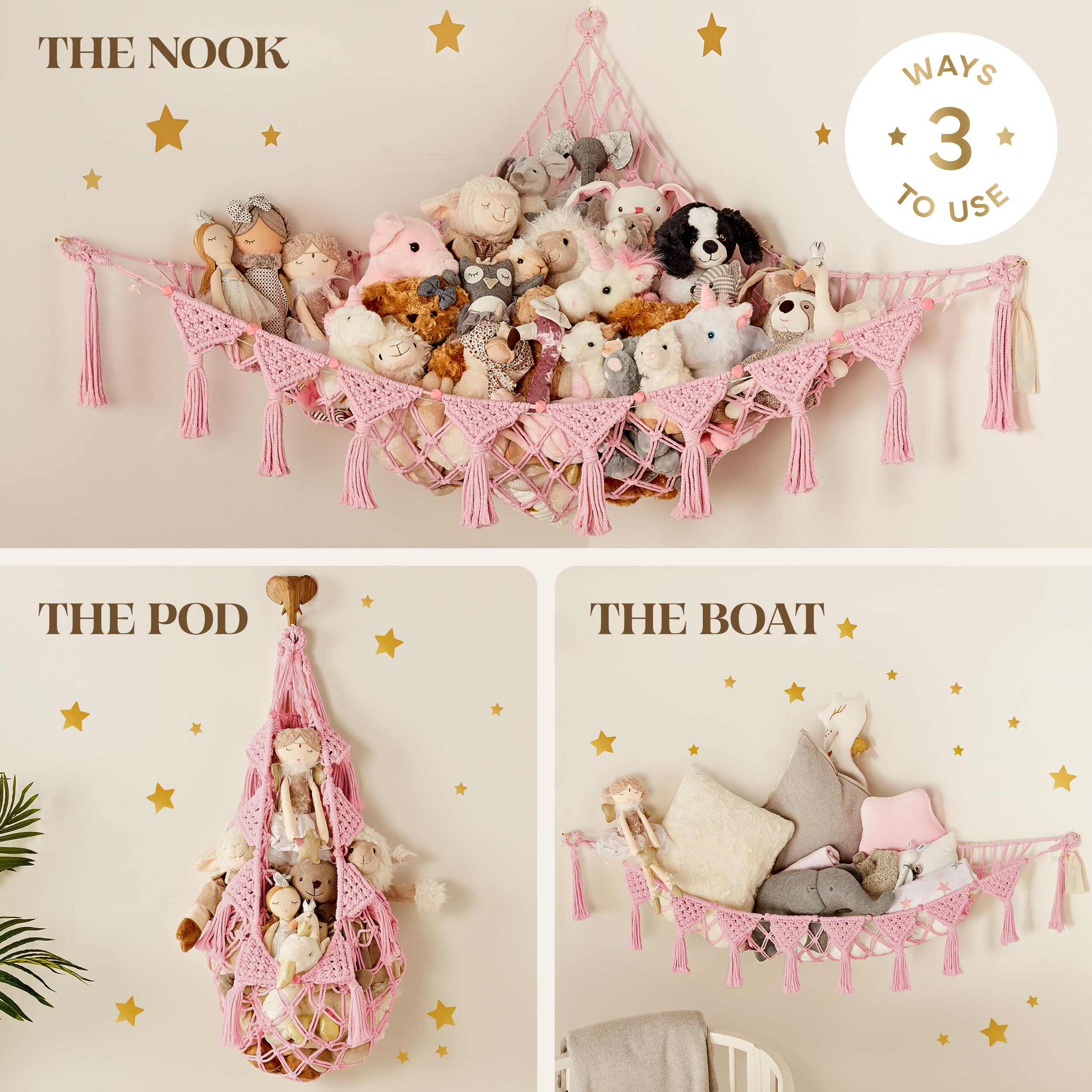 TIDYTEDS star night lights and wall decor create a cozy room ambiance.
