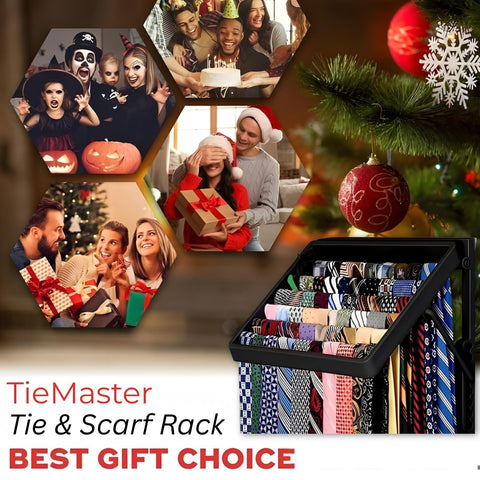 TieMaster easy installation with screws or 3M tape