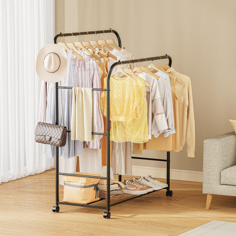 TigerParty wardrobe rack for dorm or bedroom improves organization on demand.