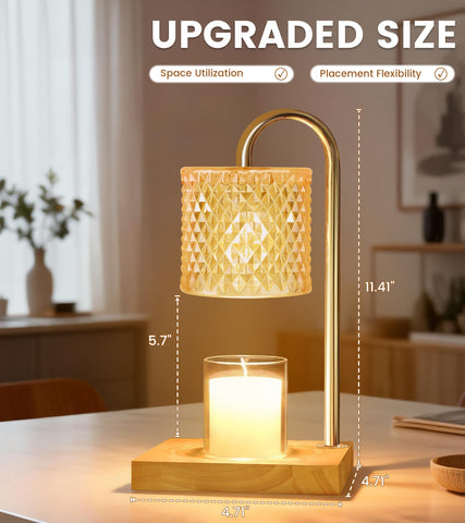 Keeps jar candles flat and tidy under the warmer plate.