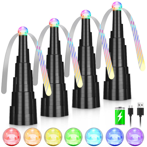 Tihilgam fly fan table top with LED for clean dining ambiance