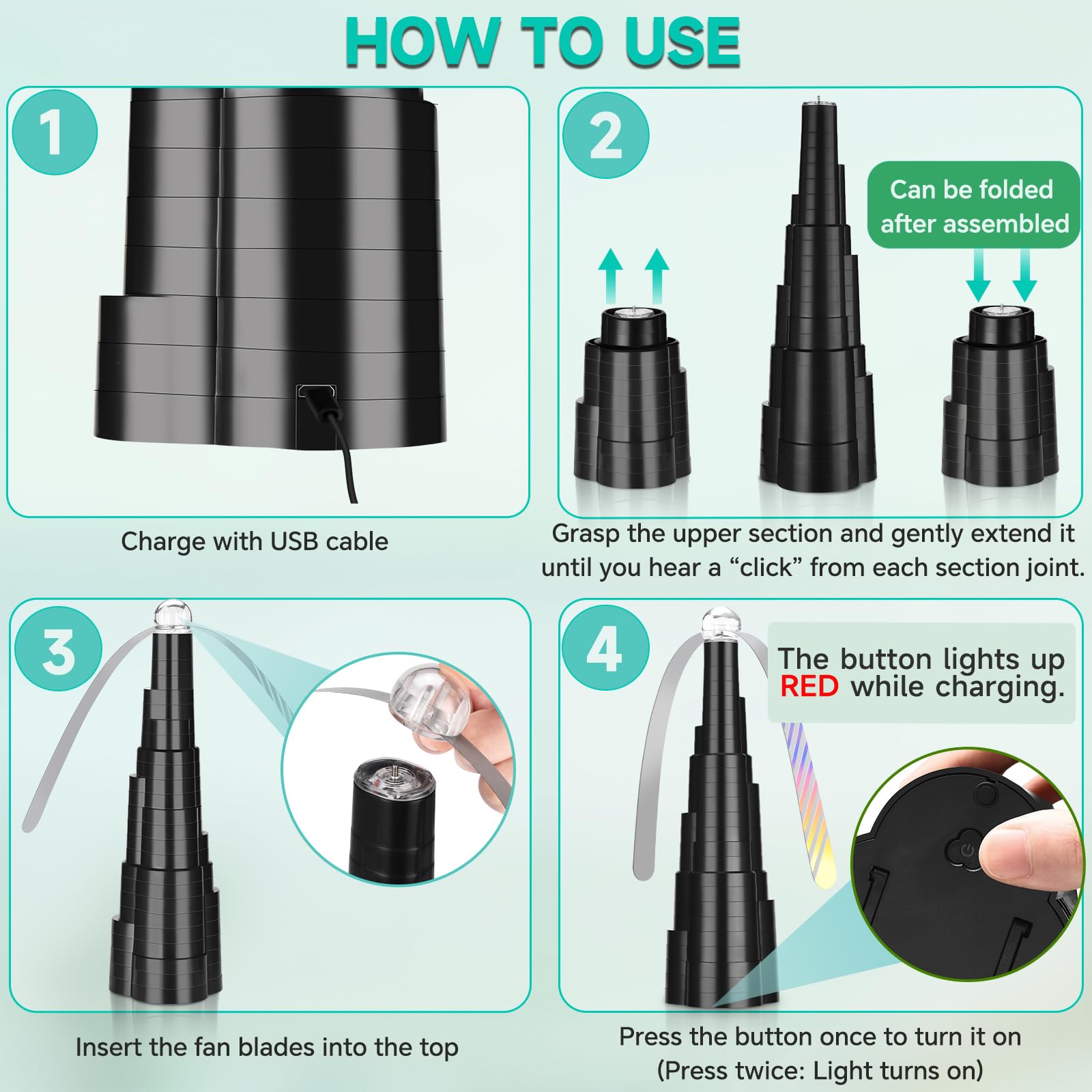 Tihilgam holographic blades with safety stop ensure safe use