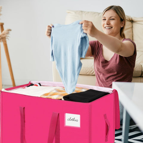 TIIOCTI Moving Bags Hot Pink ideal for dorm or travel storage