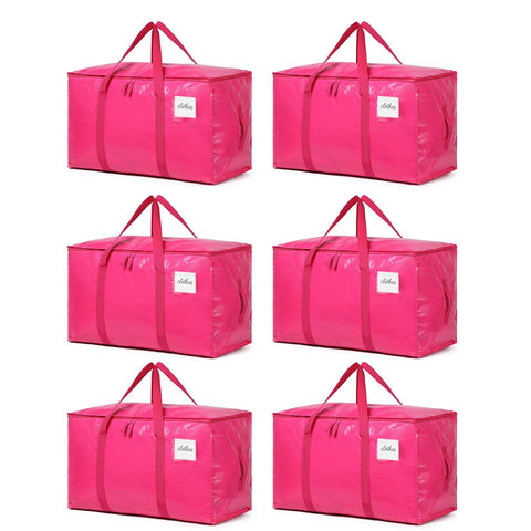 TIIOCTI Moving Bags Hot Pink exterior view for easy bulk-item transport