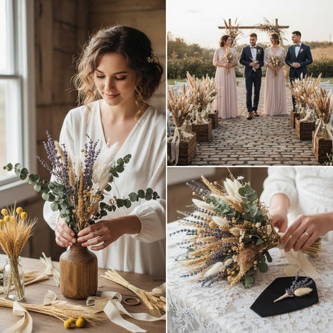 Tikaray boho wedding and event decor enhances warm, natural vibes.