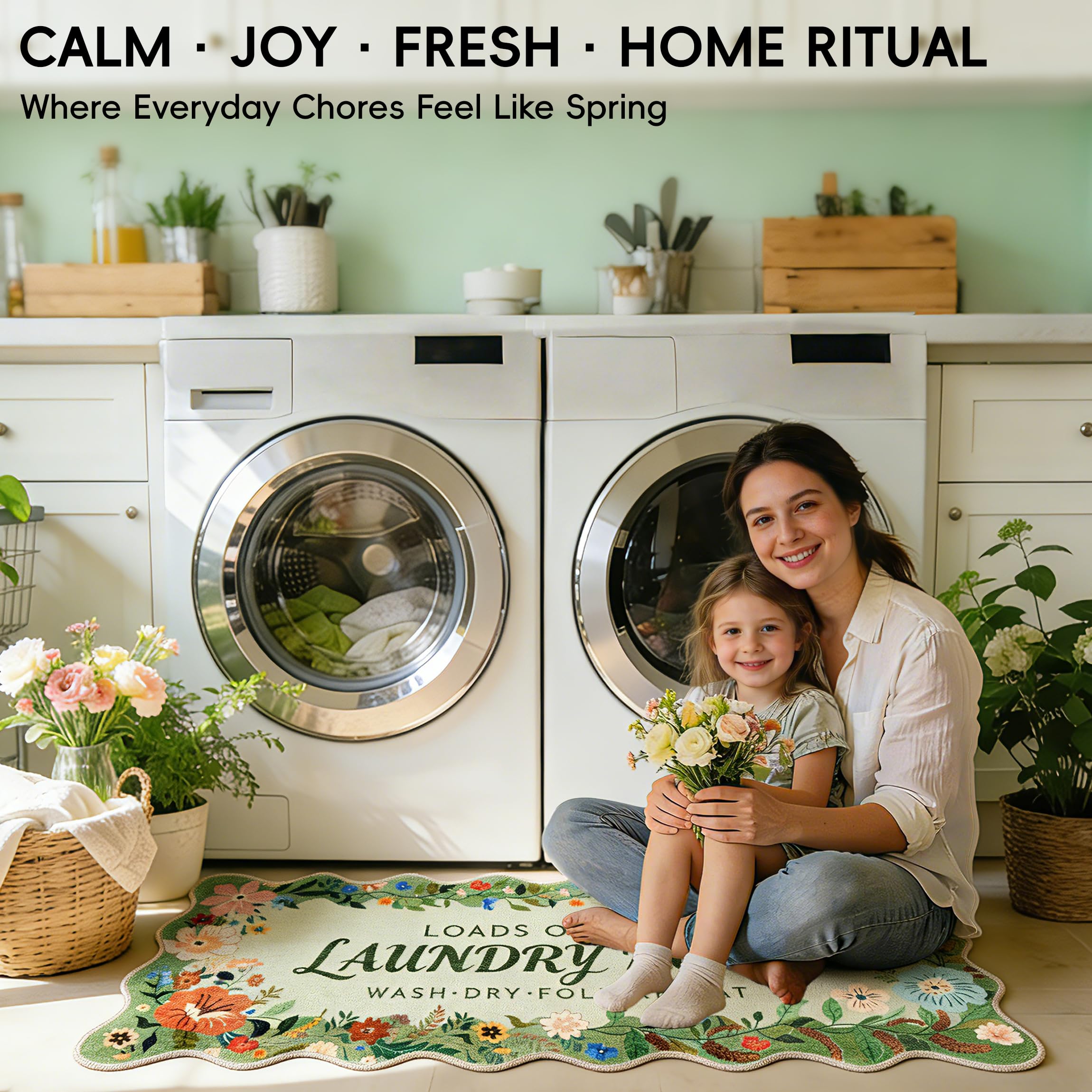 TIKIRUGI cloud-soft low-pile surface delivers cushioned comfort under bare feet.