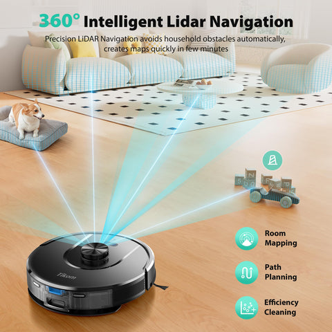 Tikom L8000 Plus smart mapping stores multiple floor layouts.