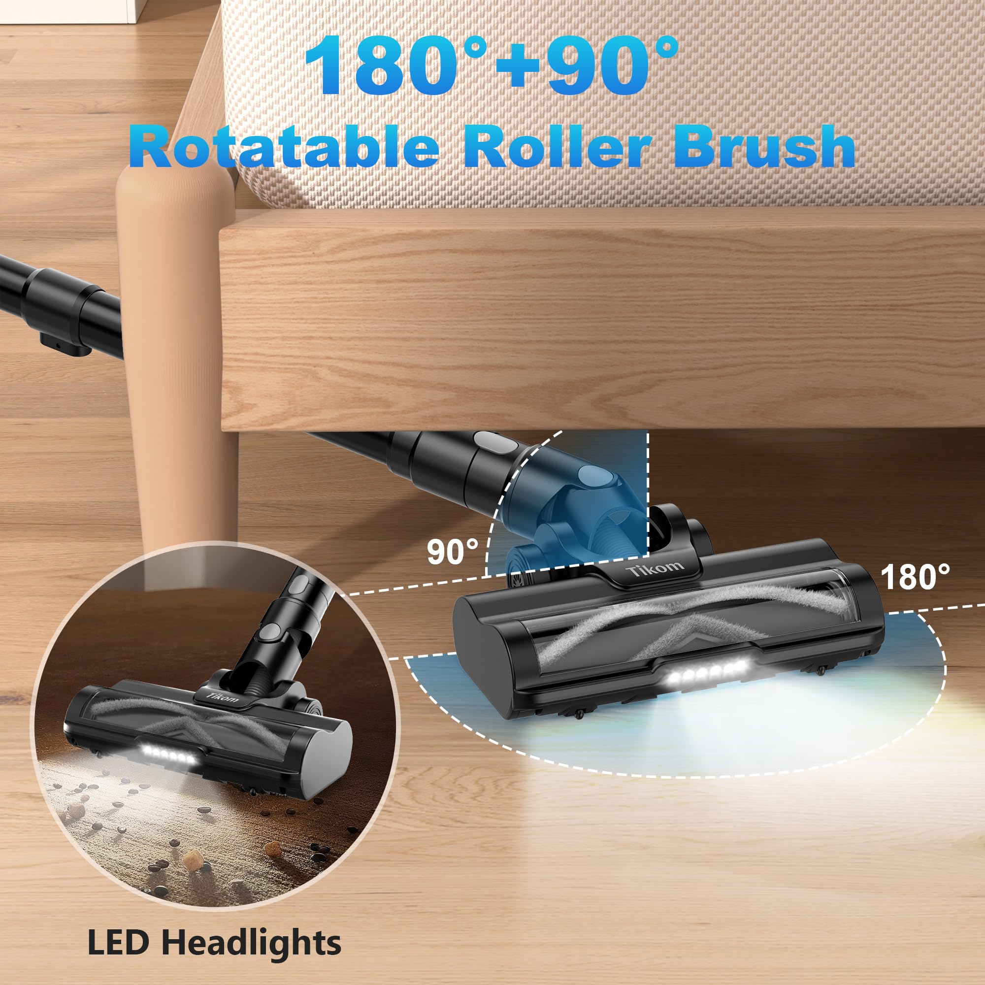 Tikom V450 extension wand extends reach to hard-to-access areas