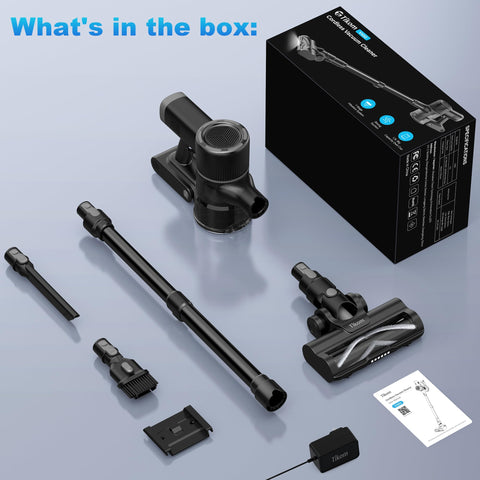 Tikom V450 includes accessories for crevices and precise dusting