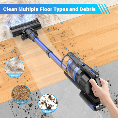 Tikom V700 battery runtime up to 40 minutes on low suction.