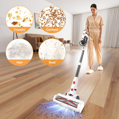 Tikom V750 6-in-1 attachments reach crevices and edges.