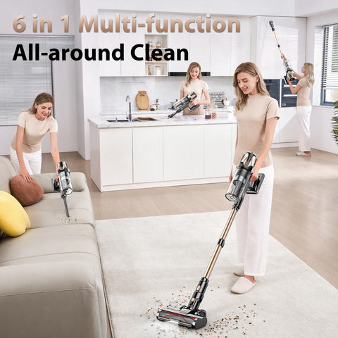 Tikom V850 seven-stage HEPA filtration captures fine dust for cleaner air.