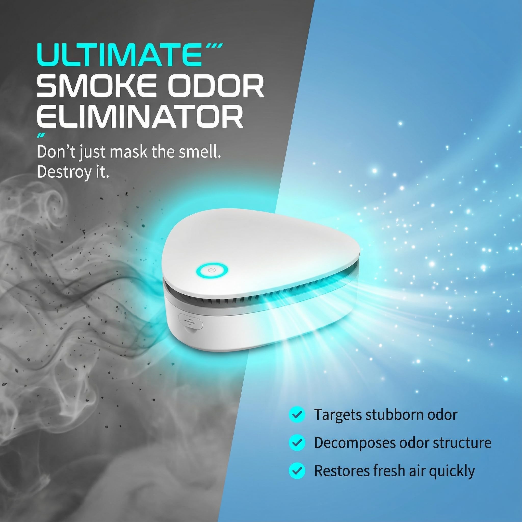 Tiksec Odor Remover in car usage demonstrates portable odor cleanup on the go.