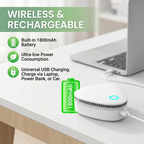 Tiksec Odor Remover quiet operation ensures unobtrusive odor relief.