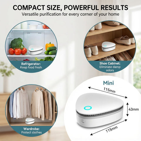 Tiksec Odor Remover refrigerator application keeps storage smelling clean.
