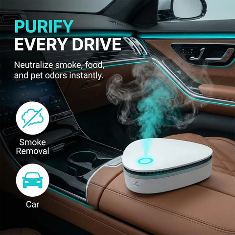 Tiksec Odor Remover USB charging setup for easy recharge anywhere.