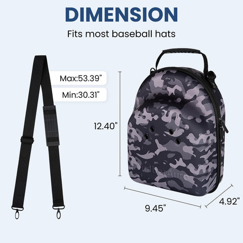 TimberAura camo hat case ventilation eyelets promote airflow and freshness.