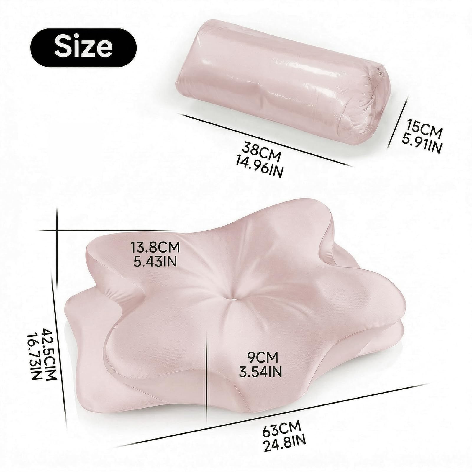 TIMBERHIDE memory foam dense pillow providing firmer neck support