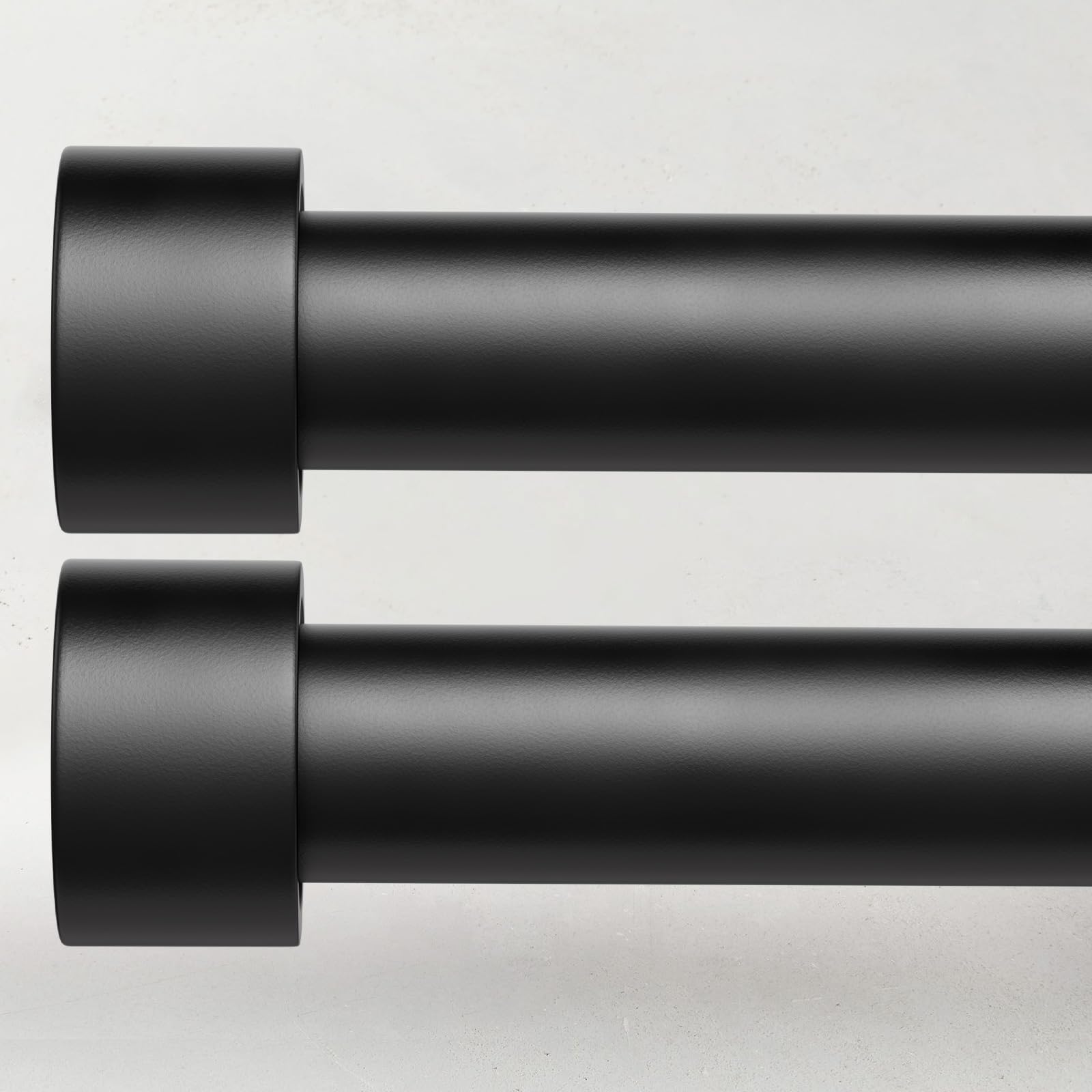 Time Forest 2-pack curtain rod assembly shows adjustable length for custom fits.