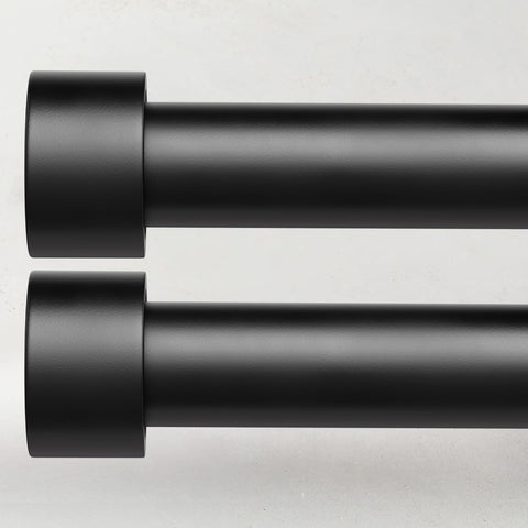 Time Forest 2-pack curtain rod assembly shows adjustable length for custom fits.
