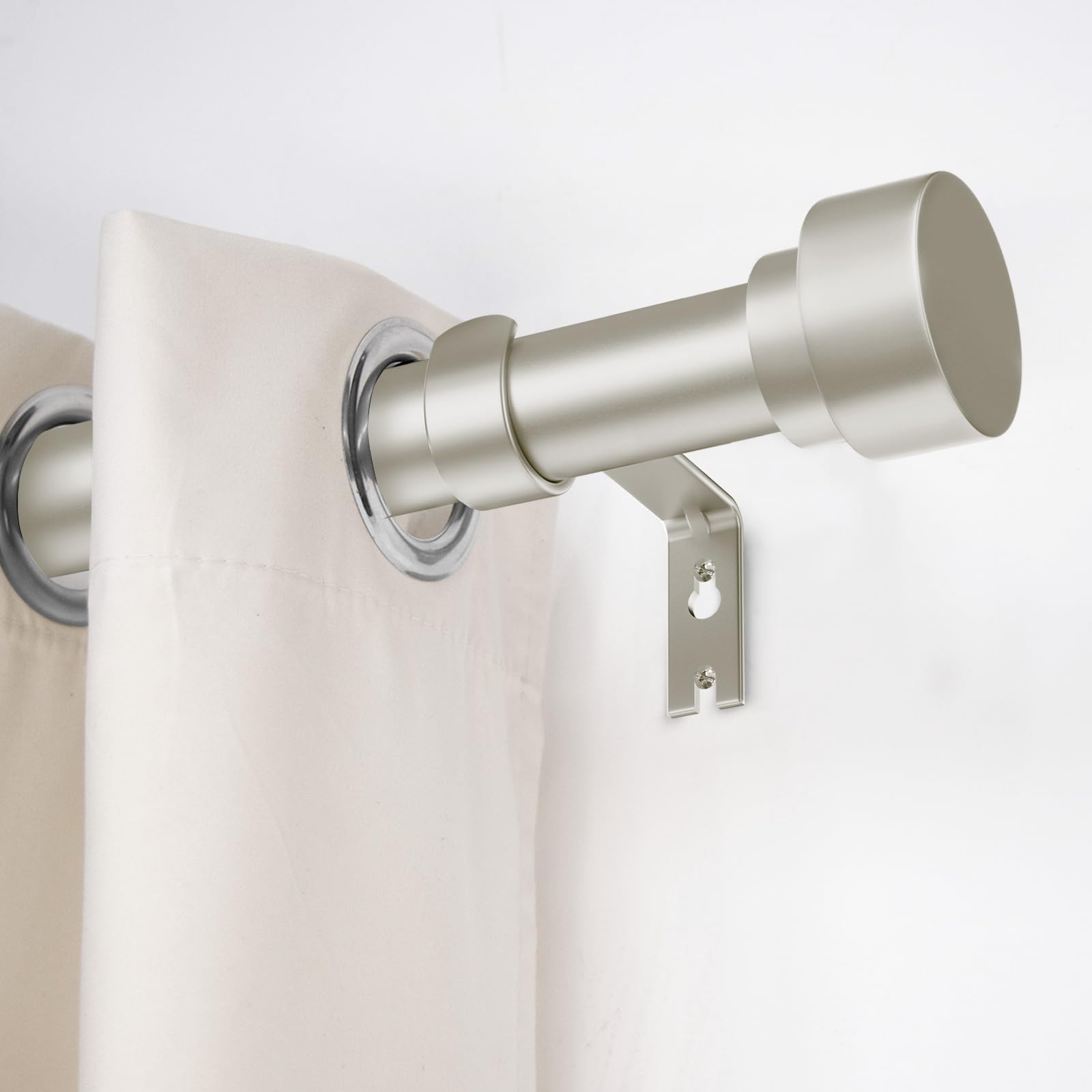 Time Forest curtain rod with brushed nickel finish for modern decor