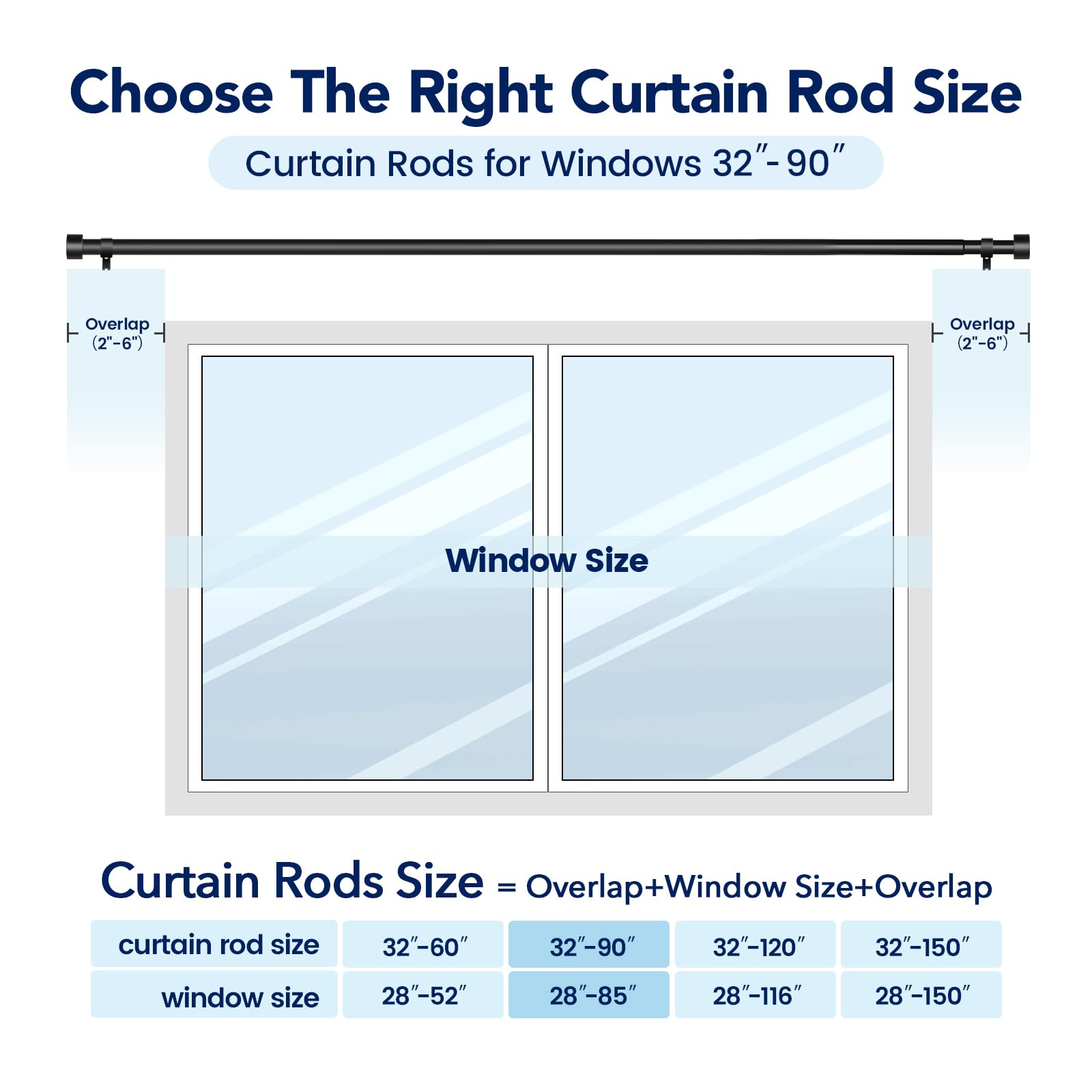 Time Forest easy-install hardware for quick setup of your window drape.
