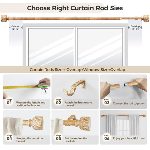 Time Forest easy installation guide for this curtain rod