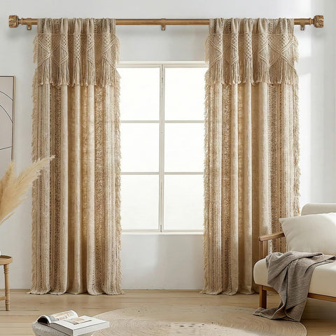Time Forest imitation wood grain curtain rod close-up highlights realistic texture.