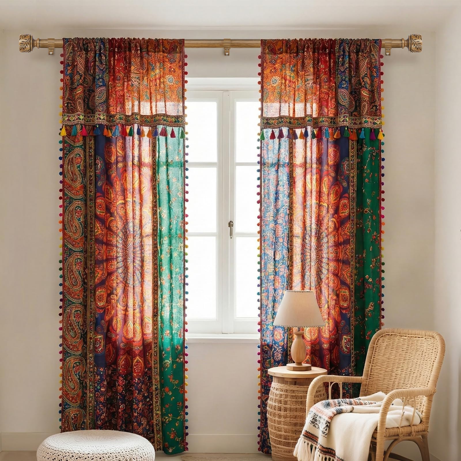 Time Forest leaf pattern finials detail decorative focal point.