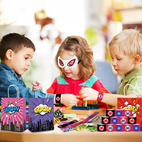 Time4Relax full superhero party set display ready to celebrate.