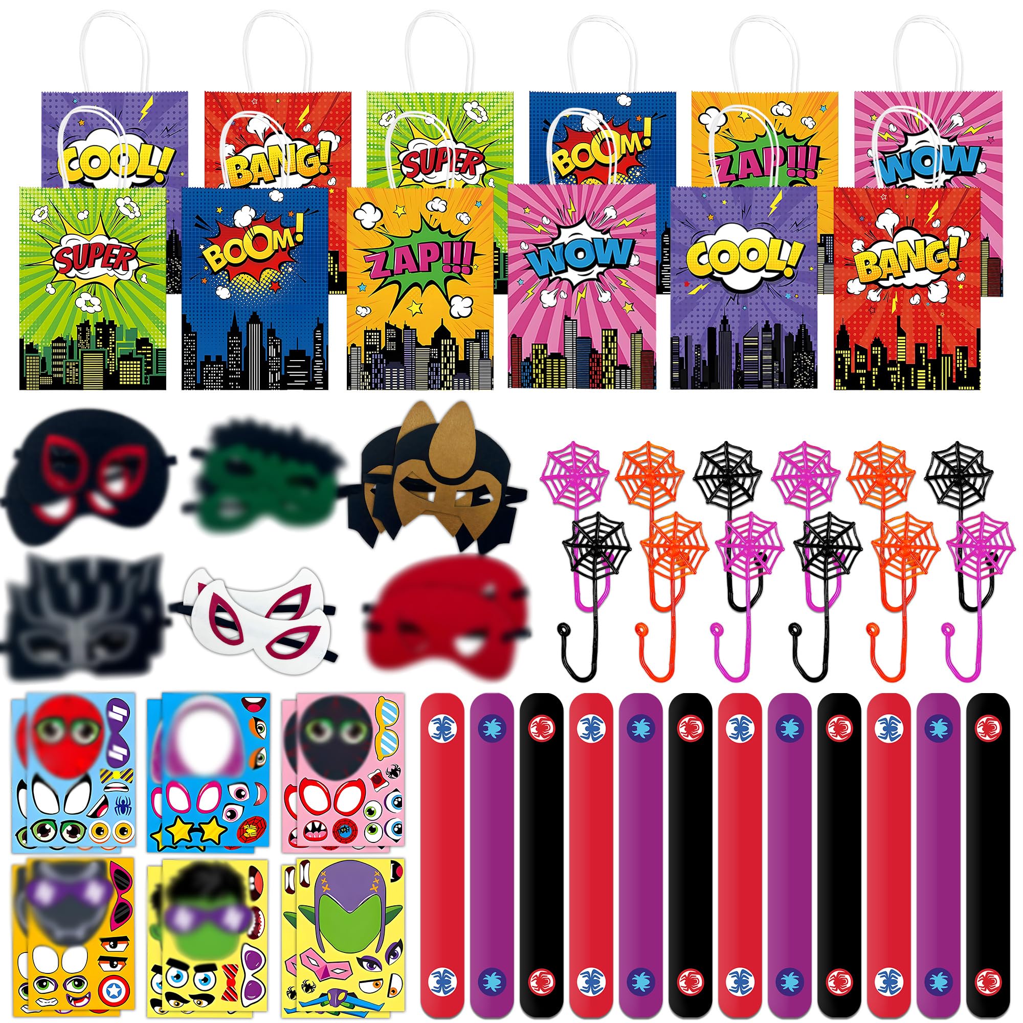 Time4Relax superhero masks for kids party, engaging dress-up fun.