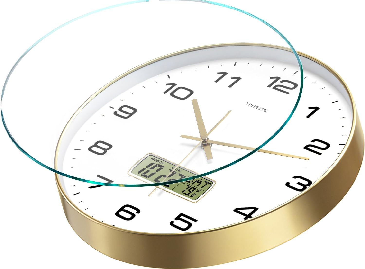 TIMESS silent quartz sweep for quiet rooms and focused work