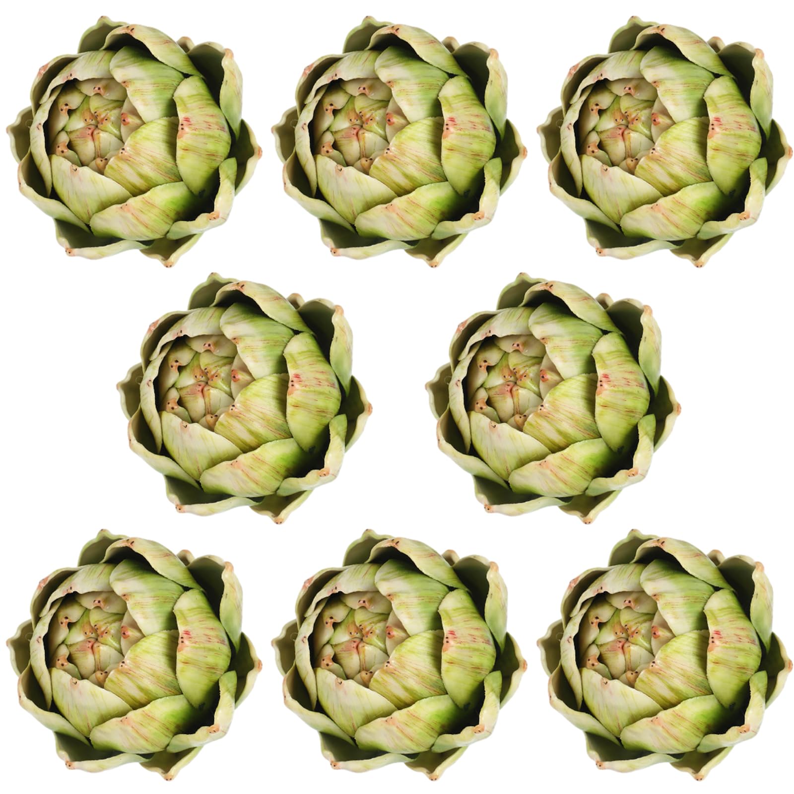 Timgle large green artificial artichokes for centerpieces and bowls