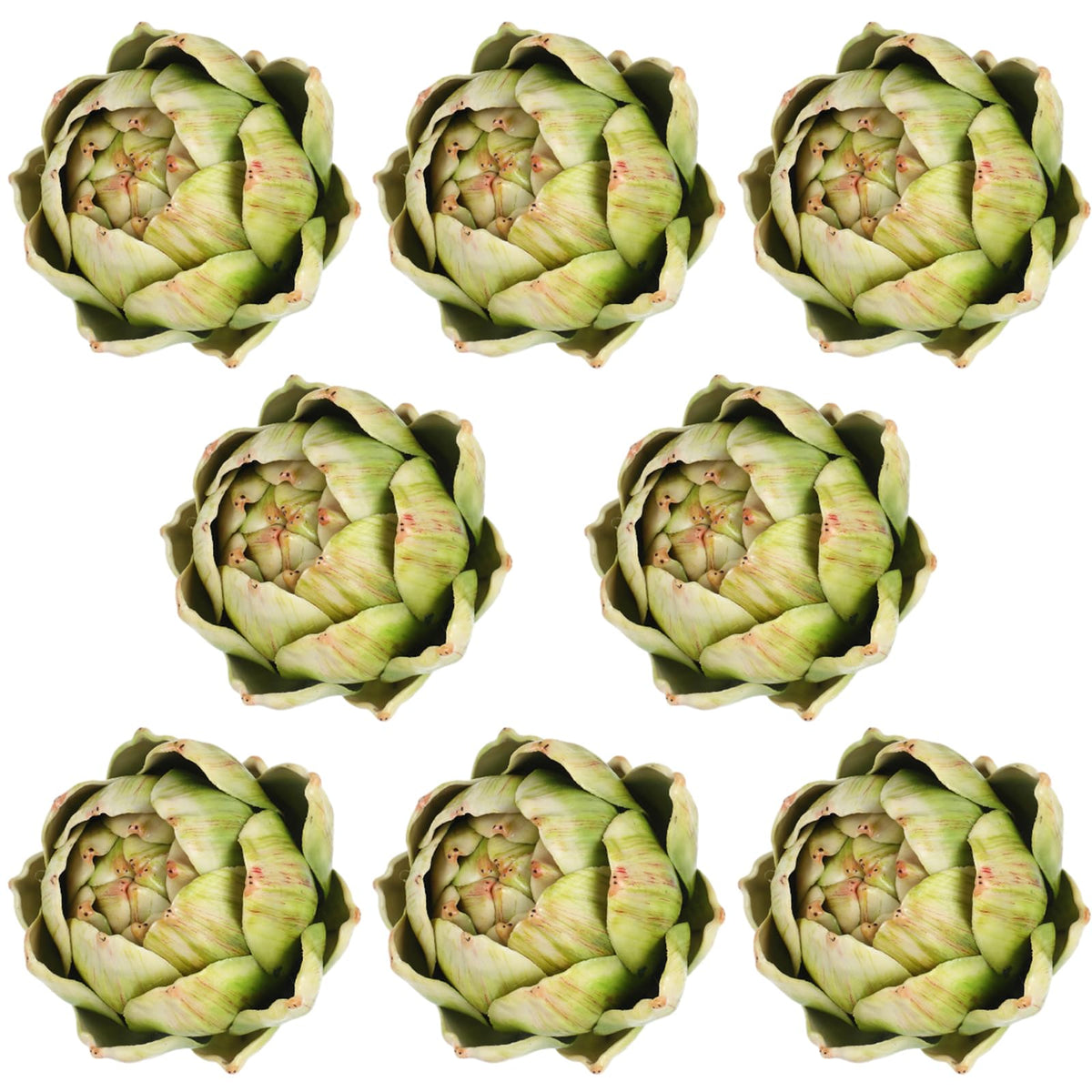Timgle large green artificial artichokes for centerpieces and bowls
