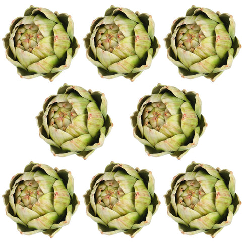 Timgle large green artificial artichokes for centerpieces and bowls
