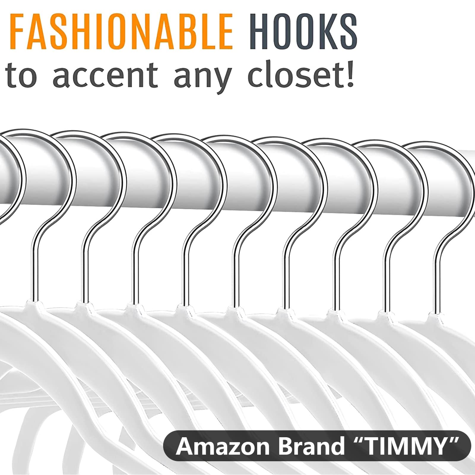 TIMMY 50 pants hangers keep trousers aligned and crease-free.