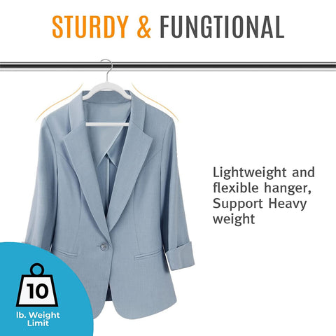 TIMMY 50 hangers with swivel hooks for easy access from any angle.