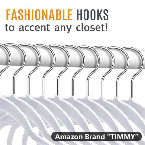 TIMMY durable plastic hangers for all garments in grey
