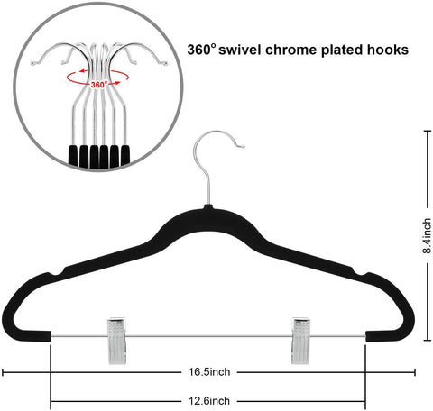 TIMMY ultra-slim velvet hanger saves closet space in tight wardrobes.