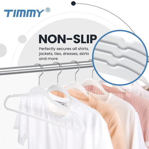 TIMMY heavy-duty hangers support up to 10 lbs per hanger