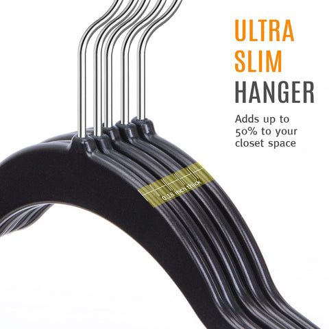 TIMMY heavy-duty slim hangers robust support for coats and denim.