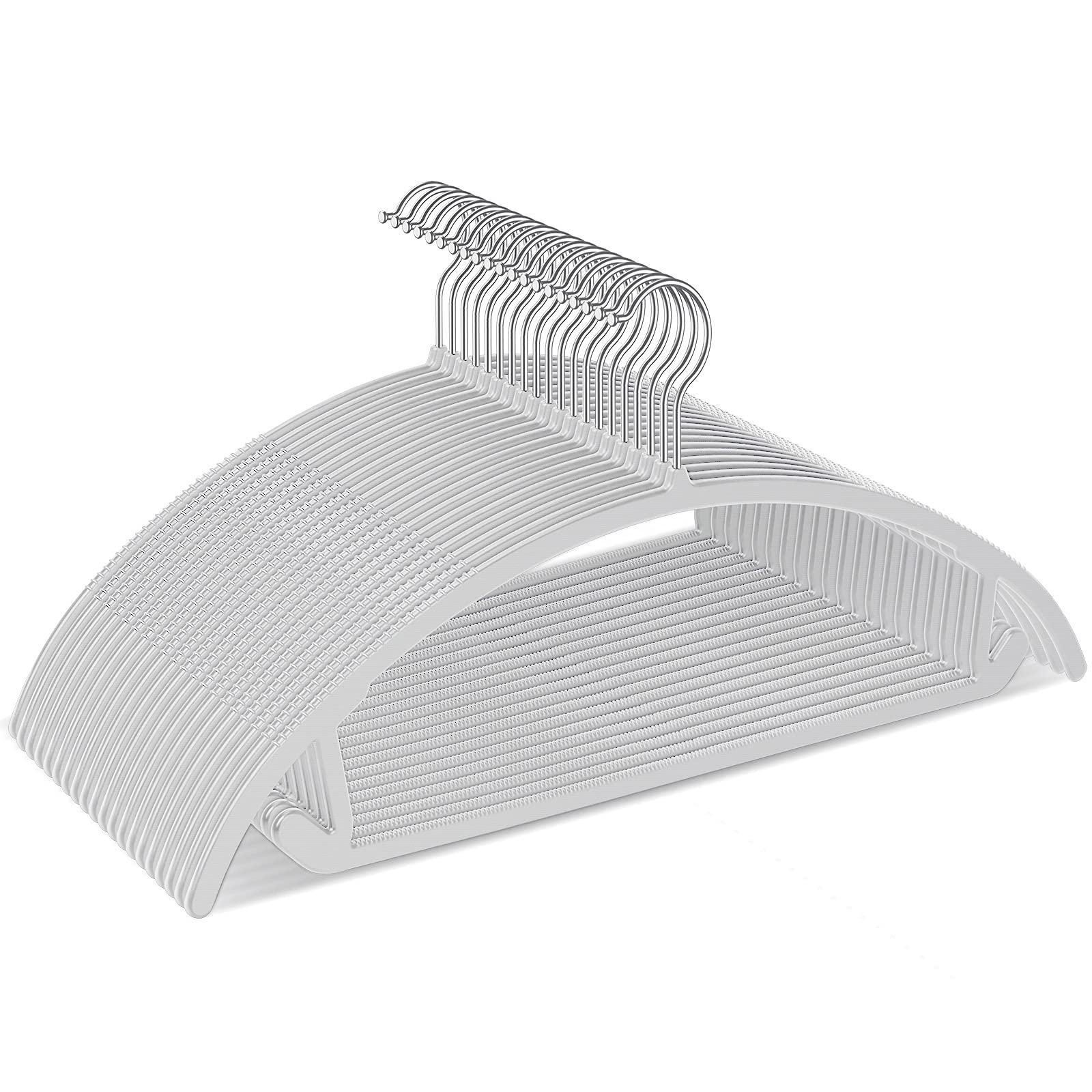 TIMMY plastic hangers 50-pack full set with slim profile for closets