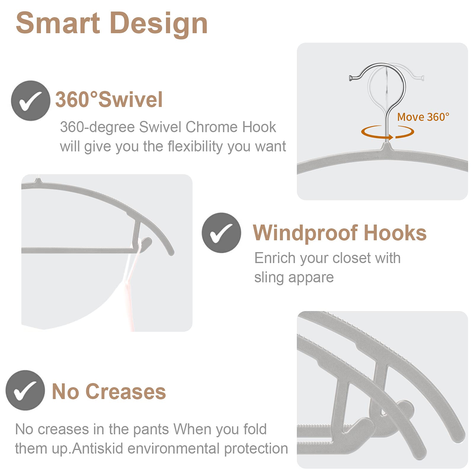 TIMMY non-slip strips keep outfits in place for wrinkle control