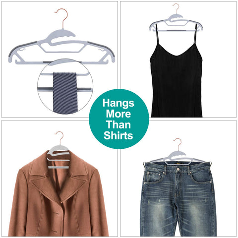 Timmy Slim heavy-duty grip holds coats without slipping in humid spaces.